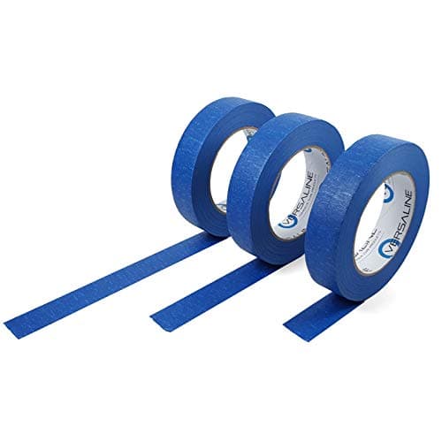 Versaline Blue Painters Tape - 1" x 60 yds - 3 Pack - No Residue - Clean Lines