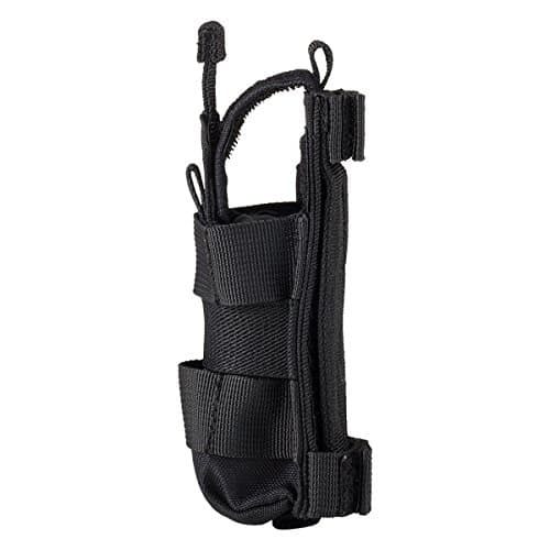 Nitecore NCP40 Tactical Holster Two Colour Khaki/Black Holder Case Belt Velcro Pouch for NITECORE Flashlight (Black)