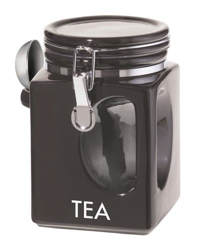 Oggi EZ Grip Tea Canister, Black