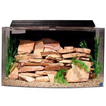 SeaClear 46 gal System II Bowfront Acrylic Aquarium, 36 by 161/4 by 20, Cobalt Blue by SeaClear