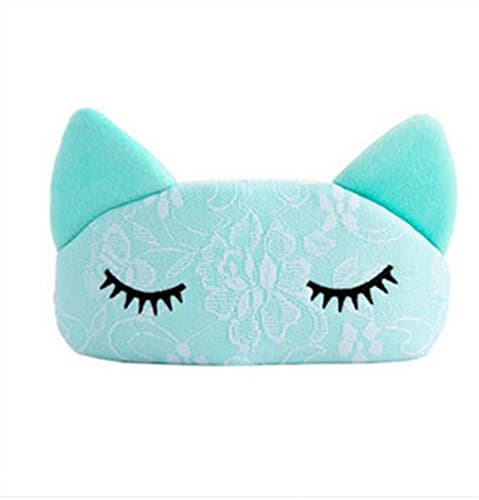 Cartoon Lace Cat Lavender Elastic Strap Eyeshade Patch Eye Cover Hot / Cold Eye Masks 3#