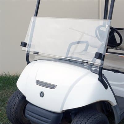 Yamaha G22 Clear Fold Down Impact Resistant Windshield for Yamaha G22 Golf Cart