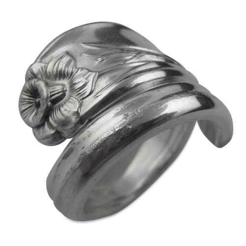 Recycled Silver Spoon Ring, Daffodil By International Silver, Sizes 6-12 (6)