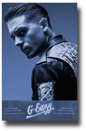 G-Eazy Poster -"When it's dark out" Promo 11 x 17 -Blu