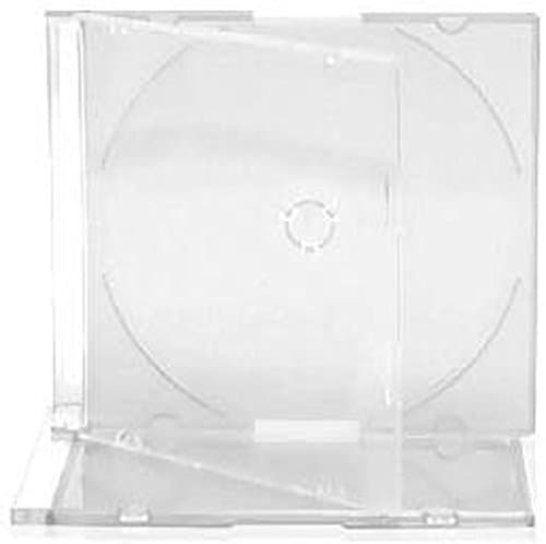 Media Replication CD Jewel Case 5.2mm Slimline Black or Clear Tray