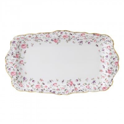 Rose Confetti Vintage Sandwich Tray