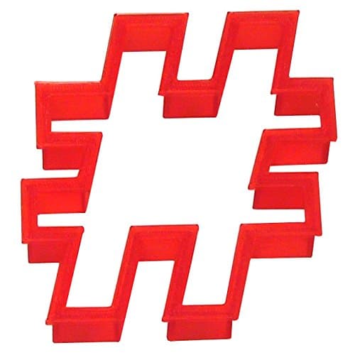 Hashtag Plast-Clusive Hand Made Cookie Cutter 4" PC0117