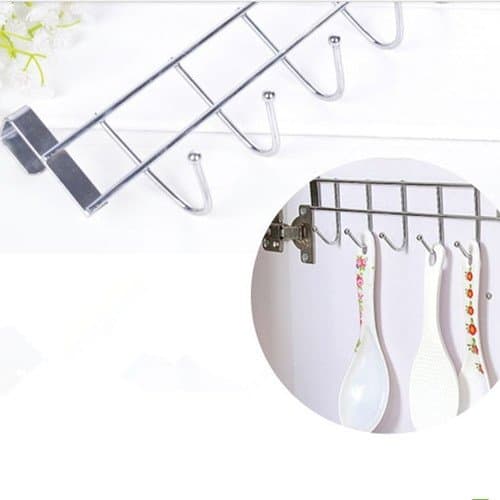 Stainless Steel Bathroom Kitchen Wall Hook Rack Clothes Hanger
