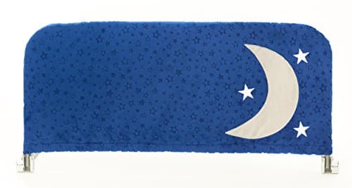 Decorative Children's Bed Rail Cover With Fun Inside Pocket To Store Bedtime Faves | For Toddler Bed Rails, Guard Rails, Side Rails by Cosie Covers (Small, Midnight Blue with Bubbles Pocket)