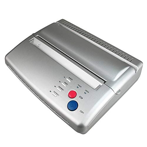 SLOOG Professional Tattoo Transfer Stencil Machine Thermal Copier Printer Black with 20 pc Bonus Transfer Paper-Silver