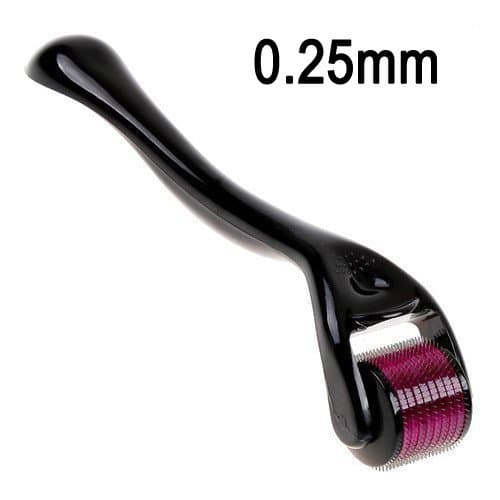 Endim Derma Roller Cosmetic Needling Instrument For Face, 540 Titanium Micro Needle.25mm - Includes Free Storage Case