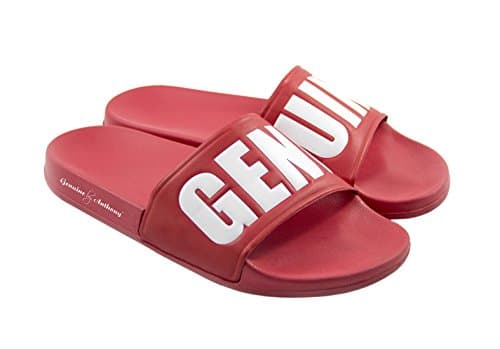 Genuine By Anthony Red Slide Sandals (Red, 11)