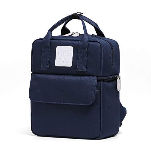 Breast Pump Bag Backpack - Cooler and Moistureproof Bag for Mother Baby Bottle Breast Milk Pump Outdoor Working Backpack Diaper Bag (Blue)