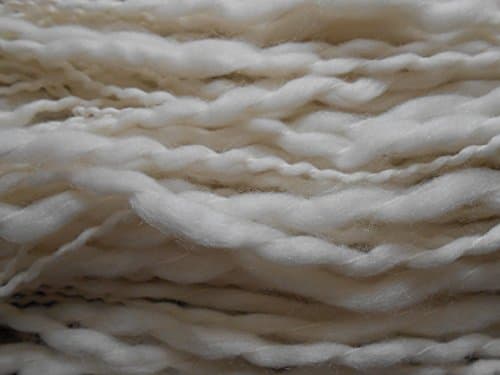 100% Merino Wool Thick and Thin Bulky Weight Yarn Undyed Natural Ecru