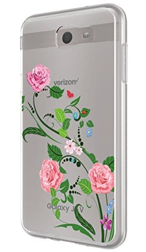 Samsung Galaxy J7 Sky Pro Case, Galaxy Halo Case, Galaxy J7 Perx Case, Galaxy J7 V Case, Galaxy J7 Prime Case,J7 2017 Case,Jzkjfly Ultra slim two in one painted transparent protective case