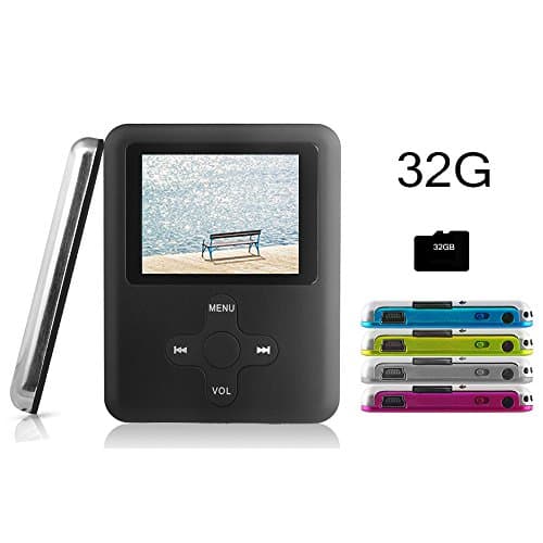 ACEE DEAL MP3/MP4 Player, Including a 32GB Micro SD card, with MINI USB Port Slim Classic Digital MP3 Player MP4 Player, Music Player, E-book, Photo viewing/Video Playing and Voice Recorder (Black)ACE
