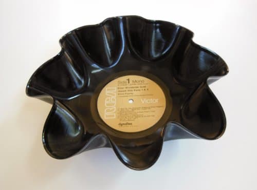 Elvis Presley Vinyl Record Bowl. Made Using an Original Elvis Presley LP Album.