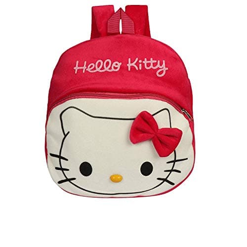 O Teddy Kid's Plush Hello Kitty School Bag, Pink