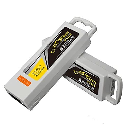 2 Pack-Tattu Plus 6300 mAh 11.1V Lipo Battery Pack for Yuneec Q500, Q500+, Q500 4K and Q500 GoPro Multicopter Drone