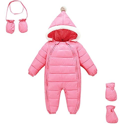 WisBiBi Winter Down Baby Romper Jumpsuits Ulta Light Coat For 12-36 Months Baby