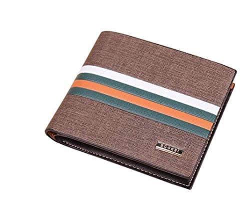 Mens Wallet Bogesi RFID Blocking Leather Men's Wallets Bifold Credit Card Holder, 2 Note Compartments, 10 Card Slots, ID Windows
