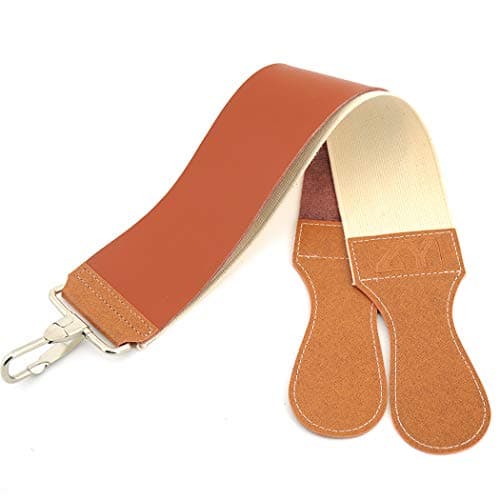 Blessen Leather Straight Razor Strop for Sharpener and Smooth - Cowhide and Canvas Dual Strop (Brown)