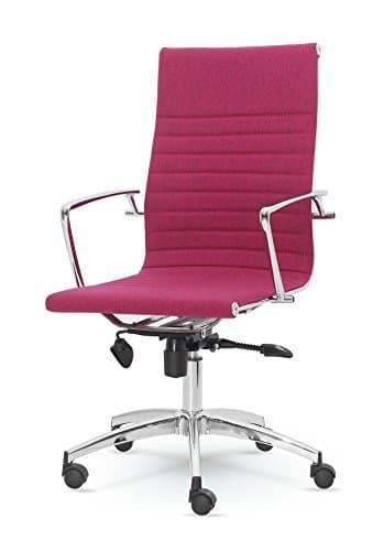 Dynamic High-Back Fabric Executive Swivel Office Desk Home Chair MZNF-9711 (PINK)