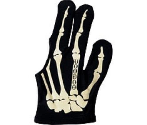 Voodoo Large Bone Pool Glove - Skeleton Design - Billiard Glove