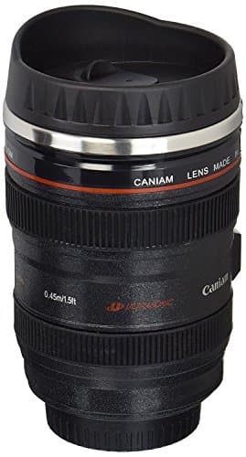 Coffee Mug - Camera Lens Coffee Mug - Small Thermo Cup Traveling On the Go Insulated Thermos ZenOne