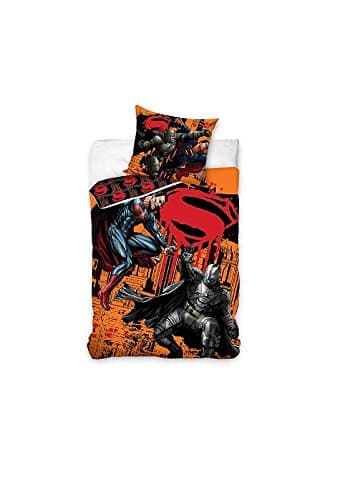 Batman Bedding Set, Cotton, Orange, 27x39x4 cm