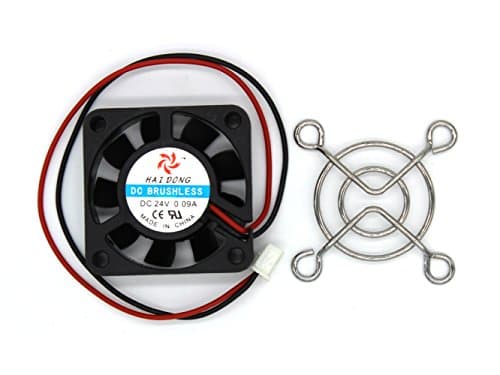 DC 24V 40mmx40mmx10mm 9 Vanes PC CPU Computer Cooling Fan w Metal Finger Guard