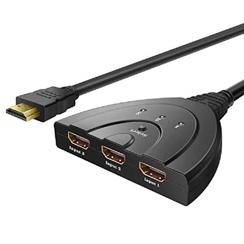 HDMI Switch Splitter 3 In 1 out Port Cable with Pigtail Adapter Converter for DVD Players/PS3/HDTV/STB and Most LCD Projectors