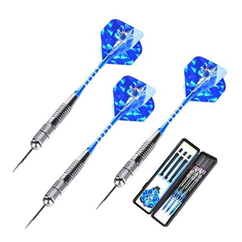 Keeppy 3 pieces 26 Grams Tungsten Plating Tips, Anti-falling Darts, Aluminum Barrel with 3pcs Replacement PP Barrels and Carriage Case
