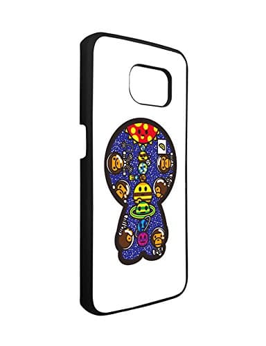 Samsung Galaxy S6 Edge Case Bape TPU Protector Phone Case, Bape Logo Galaxy S6 Edge Case for Guys, Personalized Design Snap on Case Cover