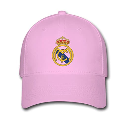 Adjustable Real Madrid Jersey Logo Baseball Cap Running Cap Pink