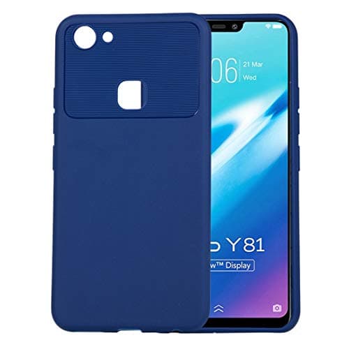 Naozbuyrig Scratch&Drop Proof Soft TPU Protective Back Case Cover for Vivo Y83 (Color : Blue)