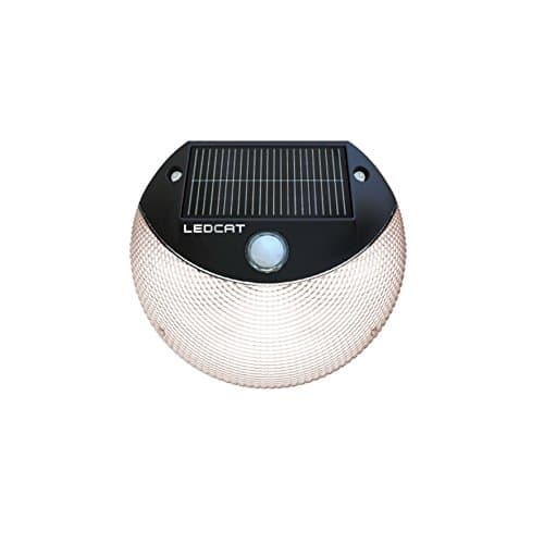 Solar Power LED Lights Lamp LEDCAT, Peel and Stick with Security Motion Sensor, Outdoor and Waterproof