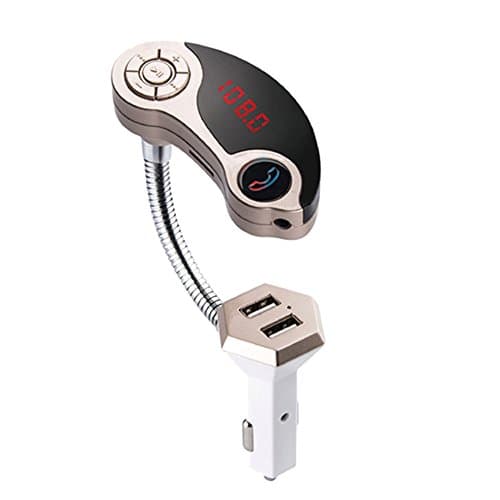 DATON New GT86 Car Bluetooth, FM Transmitter, Car Charger Dual USB, Car MP3 Bluetooth Hands-free, Car Bluetooth Car Charger MP3(Gold)