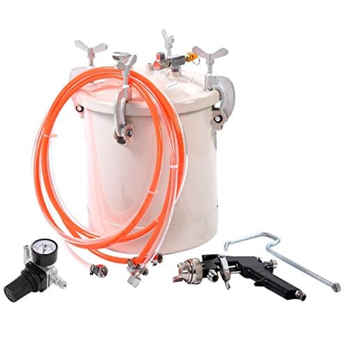 High Pressure Pot Air Paint Spray Gun 2 1/2 Gallon Industrial Painting Painter US Ship