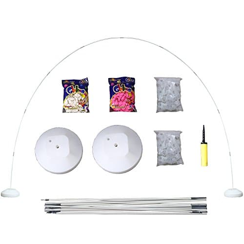 Kwayi Balloon Arch Column Kit 106" Height 138" Width With 240pcs Latex Balloons And Handheld Pump, Whole Set Balloon Arch For Party / Wedding / Birthday / Celebration