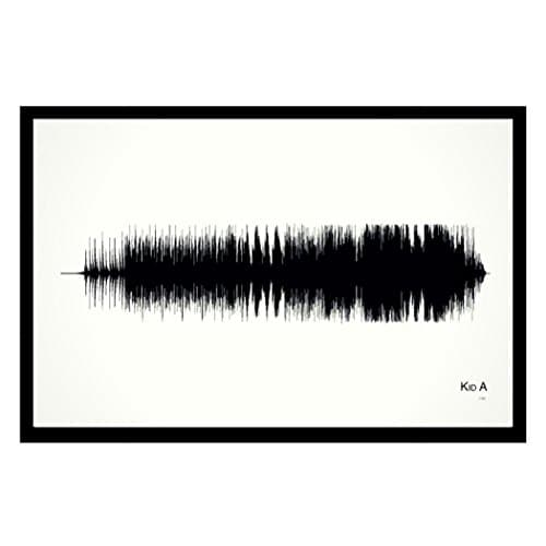 Kid A - 11x17 Framed Soundwave print