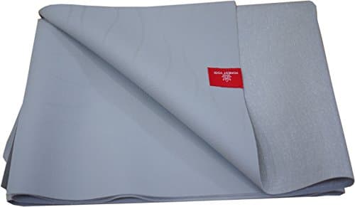 Honest Yogi Travel Yoga Mat, Thin, Light & Foldable, Made of 100% Natural Tree Rubber, Double Sided Non-Slip Surface (Gray)