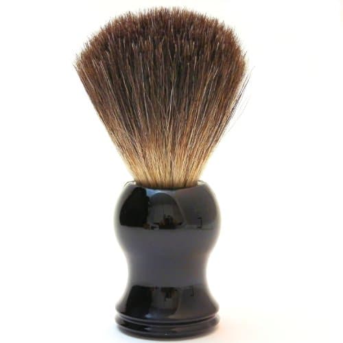 100% Authentic Mixed Black Badger Hair Shaving Brush by Premier Rasage