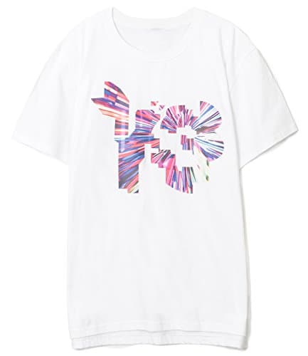 ililily Men Y-3 Logo Print Solid Cotton T-shirt Crew-neck Short Sleeve Pullover , White, US-Large