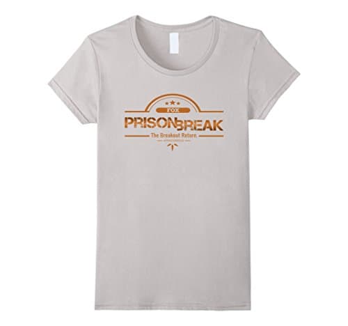 Women's Prison Break T-shirt: The Breakout Return. Small Silver