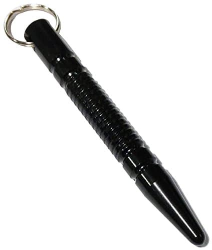 BLACK POINTED GRIP KUBATON SELF DEFENSE KEYCHAIN