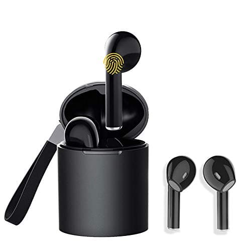 Wireless Bluetooth Earbuds Headphones, PETHREE Bluetooth Wireless Earphones TWS Bluetooth V5.0 Binaural Call HD Stereo with Noise Cancelling Mic, Elegant Portable Charging Case