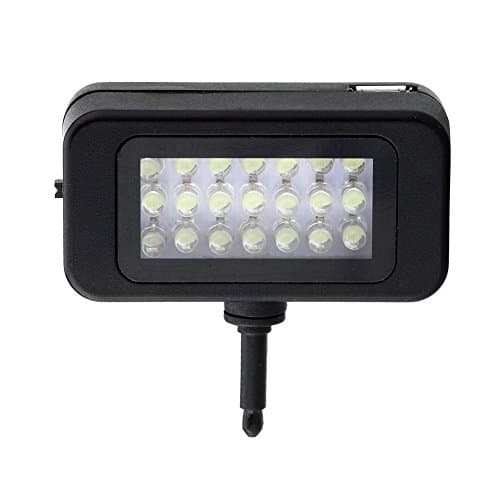coolcoo2 Universal Portable Mini Led Speedlite Flash Pocket Spotlight Video Light for iPhone Samsung HTC Nokia LG iPad iPod Cell Phones and Tablets Black