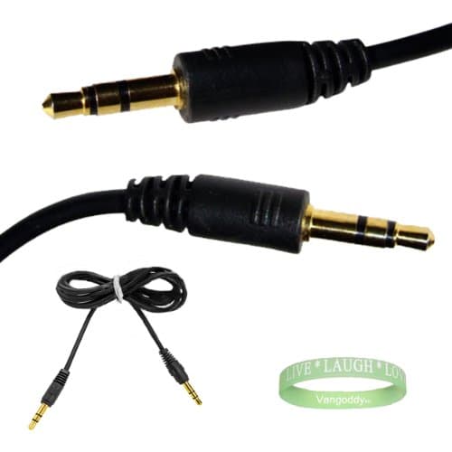 6 feet 3.5mm Auxiliary cable for iPod, MP3, Portable DVD and mobile car video, transforming any vehicle stereo with a 3.5 mm jack into an entertainment system + LIVE * LAUGH * LOVE