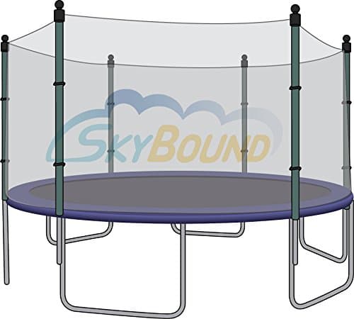Trampoline Net For Bravo / Airzone / Variflex 14' Round Frames Fits 6 Poles